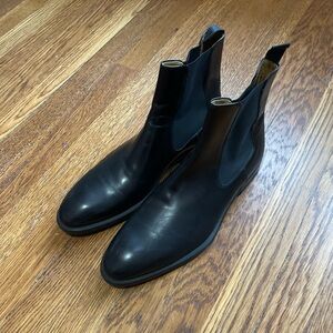 Magnanni Men's Leather Chelsea Boots Black 11.5 Made In Spain